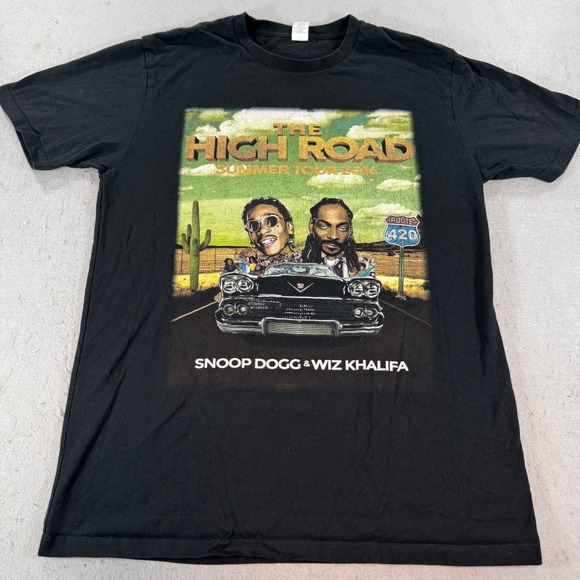 Startee Other - Snoop Dogg Wiz Khalifa High Road Summer Tour 2016 T Shirt‎ Mens M